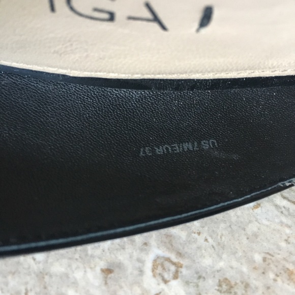 Via Spiga patent leather peep toe cork wedges - Picture 6 of 8